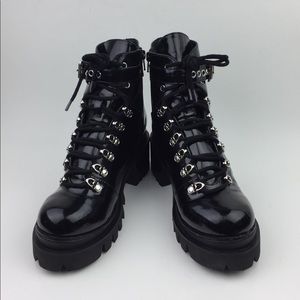 JEFFREY CAMPBELL  Czech Lace-Up combat Boot sz 8.5